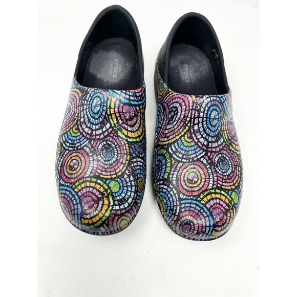 Crocs Neria Pro II Women's Multicolor Graphic Crocs-Lock Clog Shoes Size 8W - Picture 4 of 9